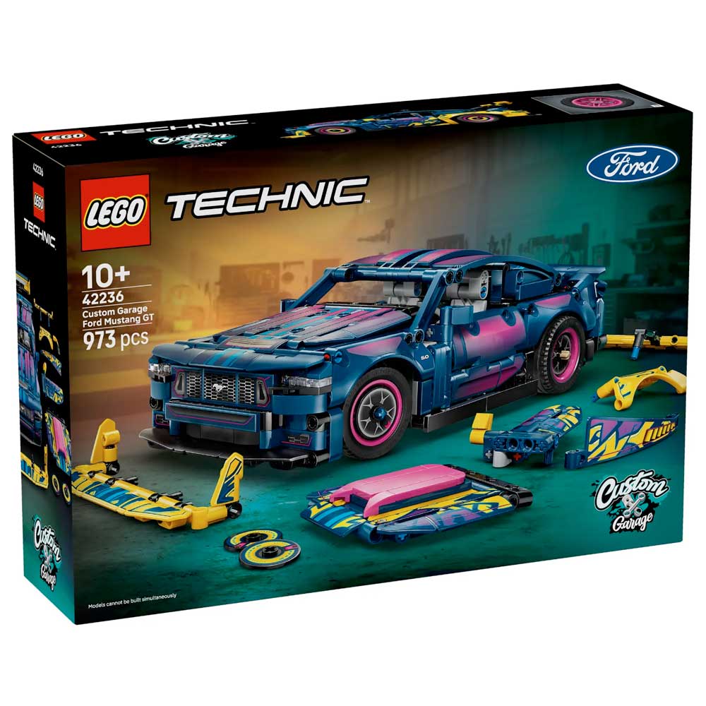Lego Technic Custom Garage Ford Mustang GT Car