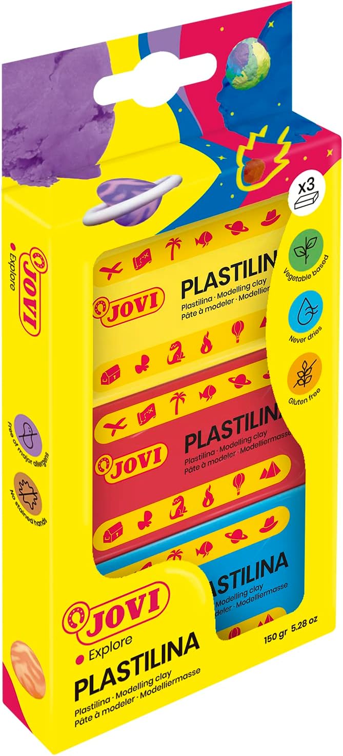 Jovi Plastilina Case With 3 Bar 50 G Modelling Clay