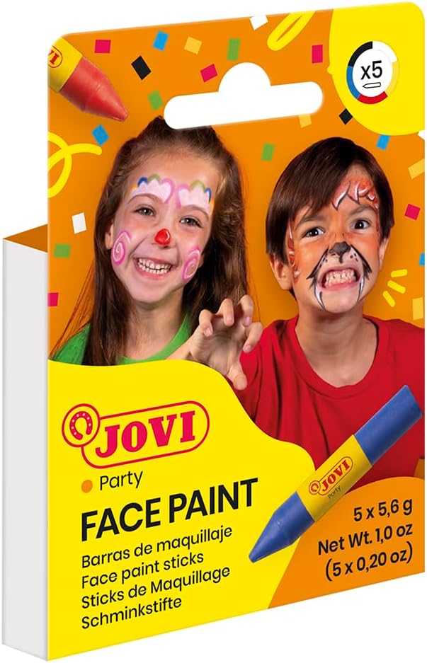 Jovi Face Paint Jovi Case 5 Sticks Assorted Colours