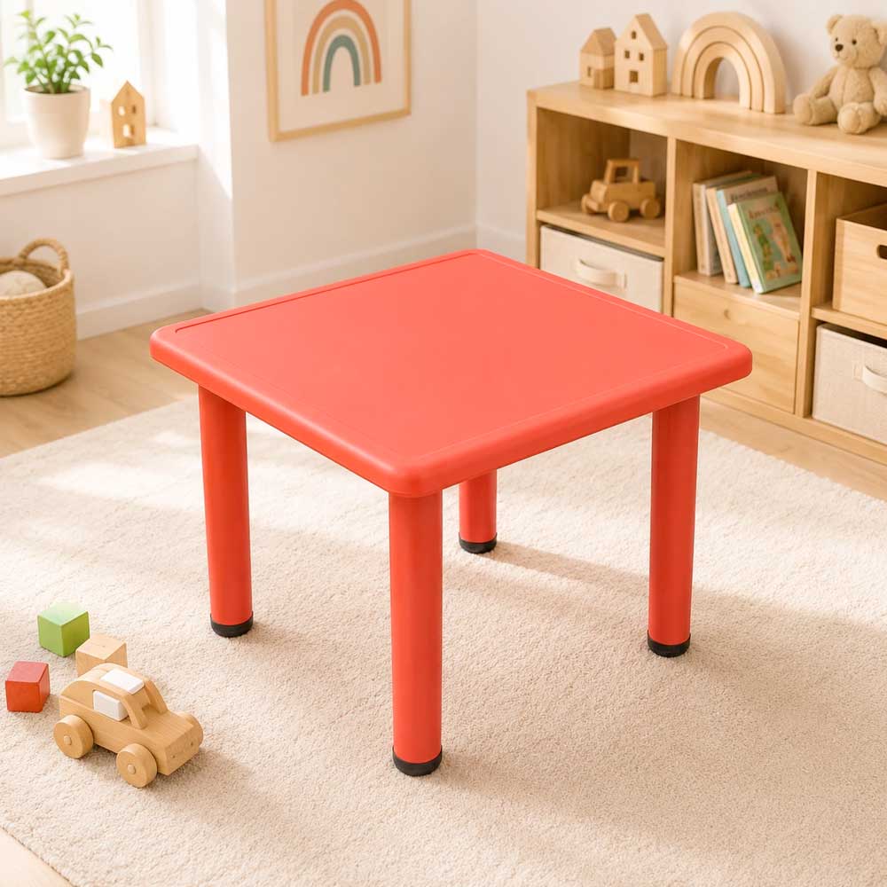 Waya Square Kid's Table - Red
