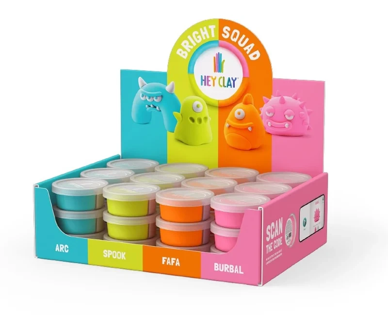 Heyclay Display box Series Bright Squad Asst.