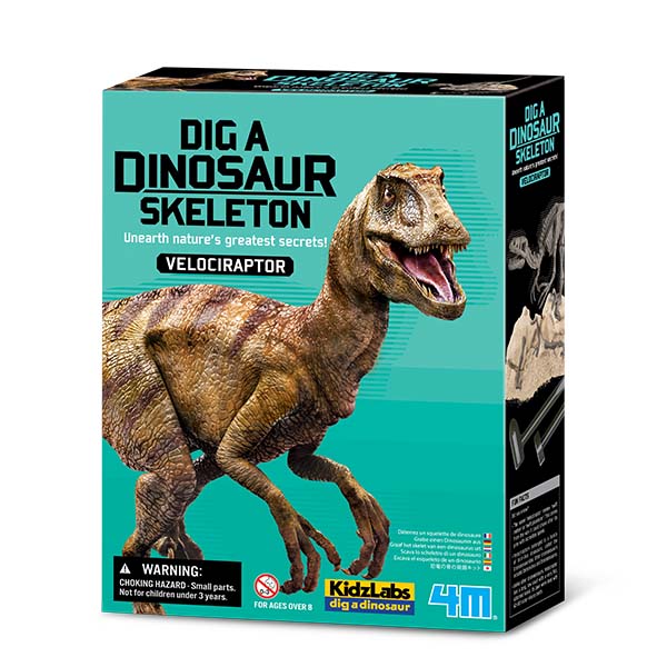 4M Kidz Labs Dig a Dino Skeleton – Velociraptor