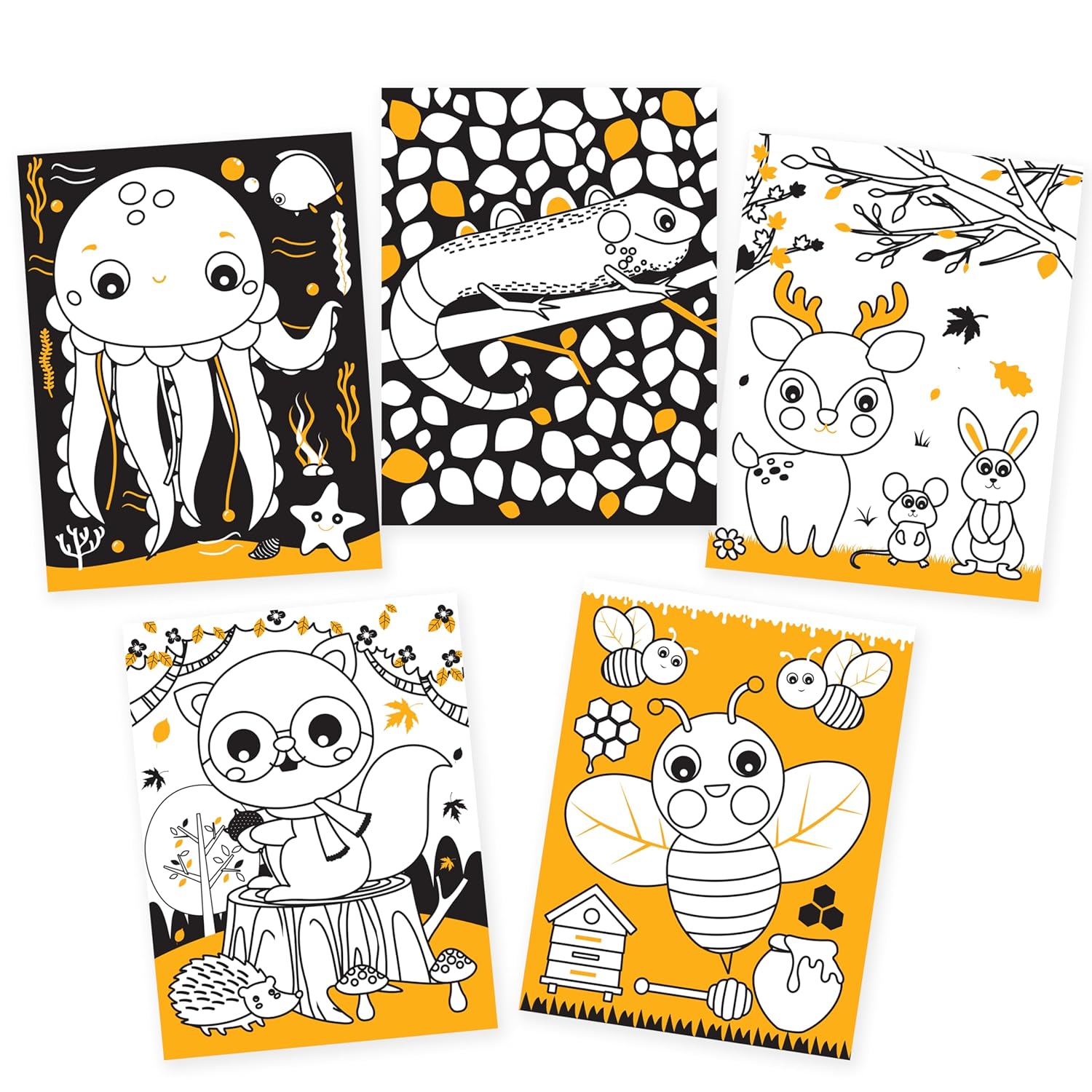 Dreamland 01. Animals Neon Colouring World Book