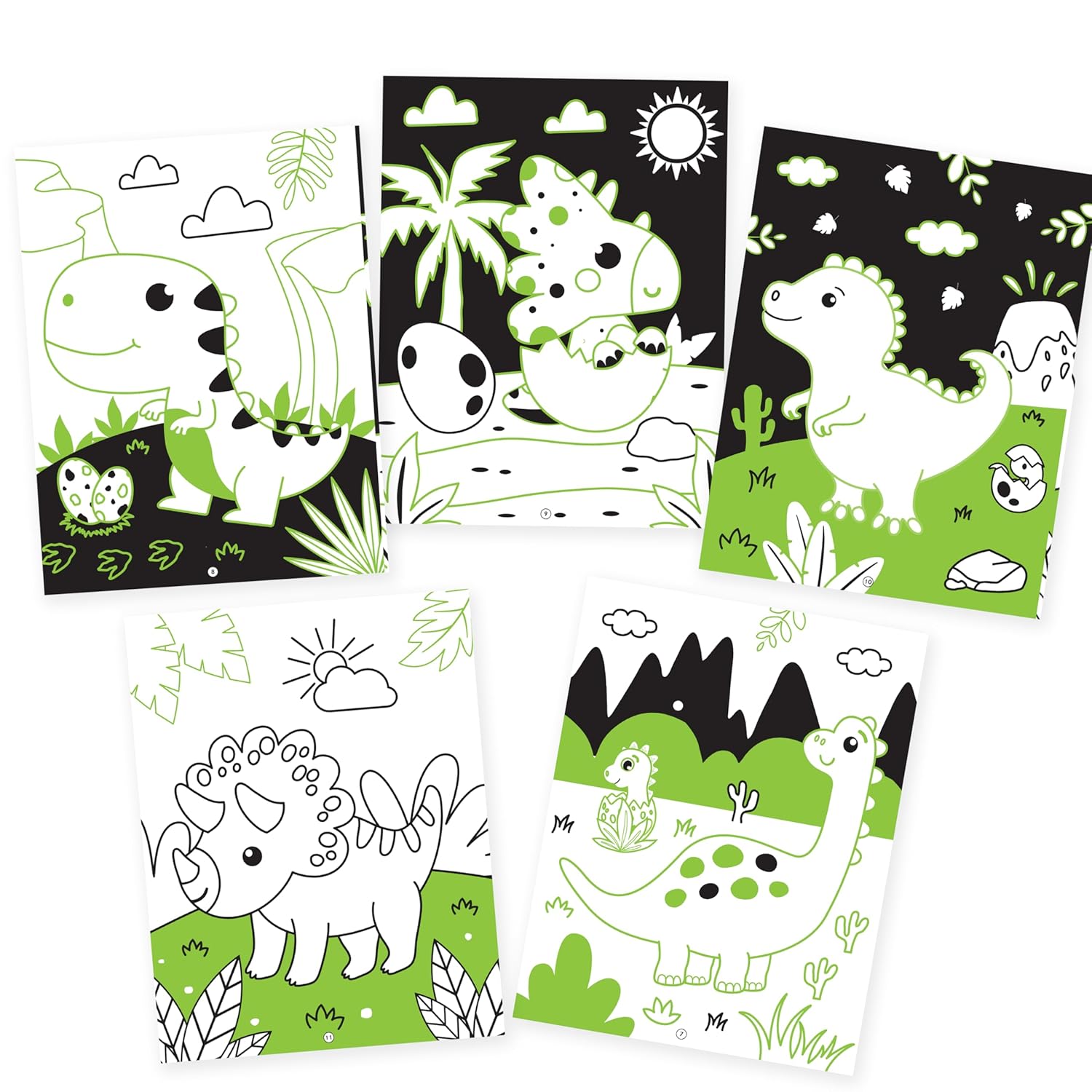 Dreamland 04. Dinosaurs Neon Colouring World Book