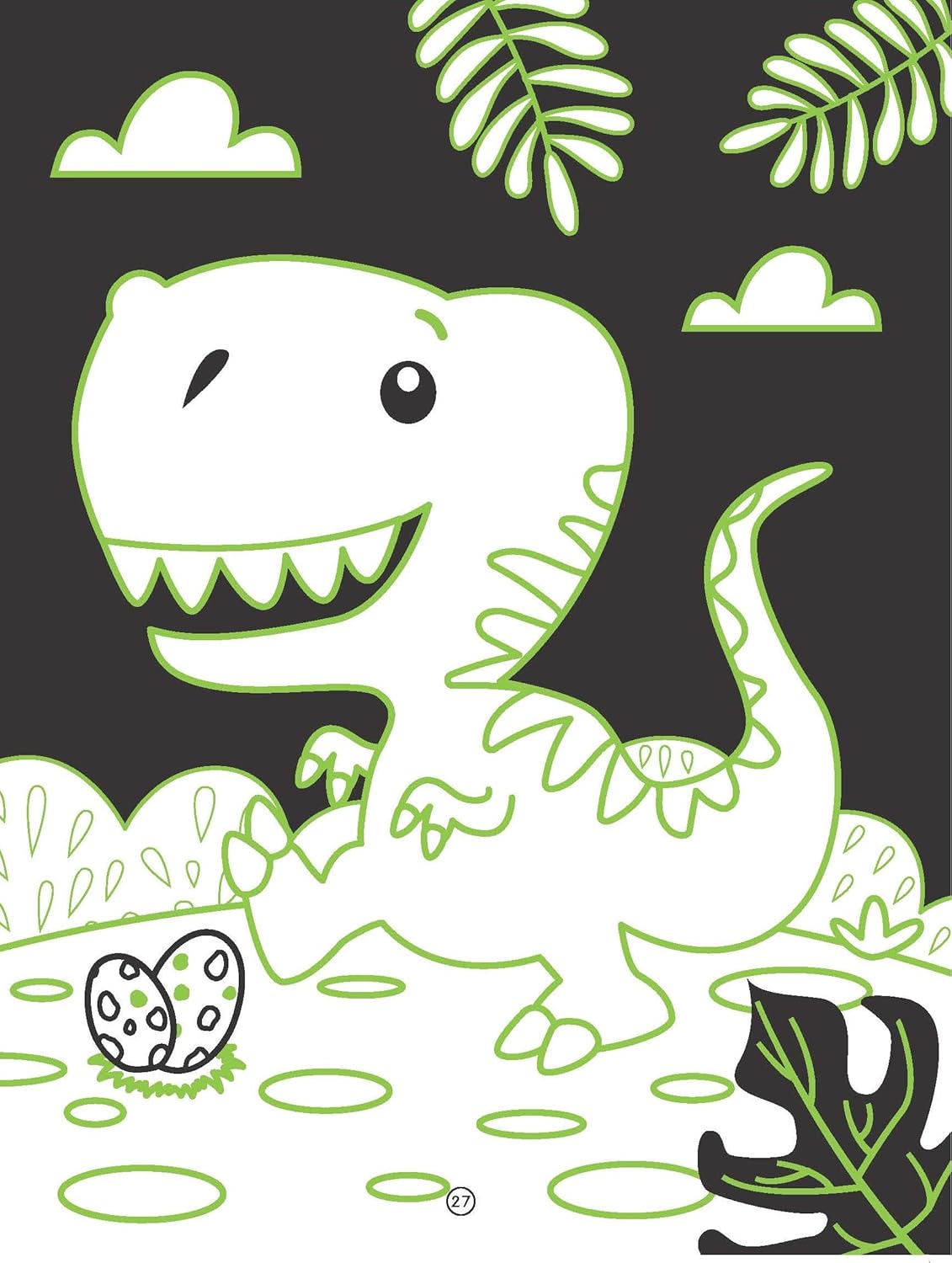 Dreamland 04. Dinosaurs Neon Colouring World Book