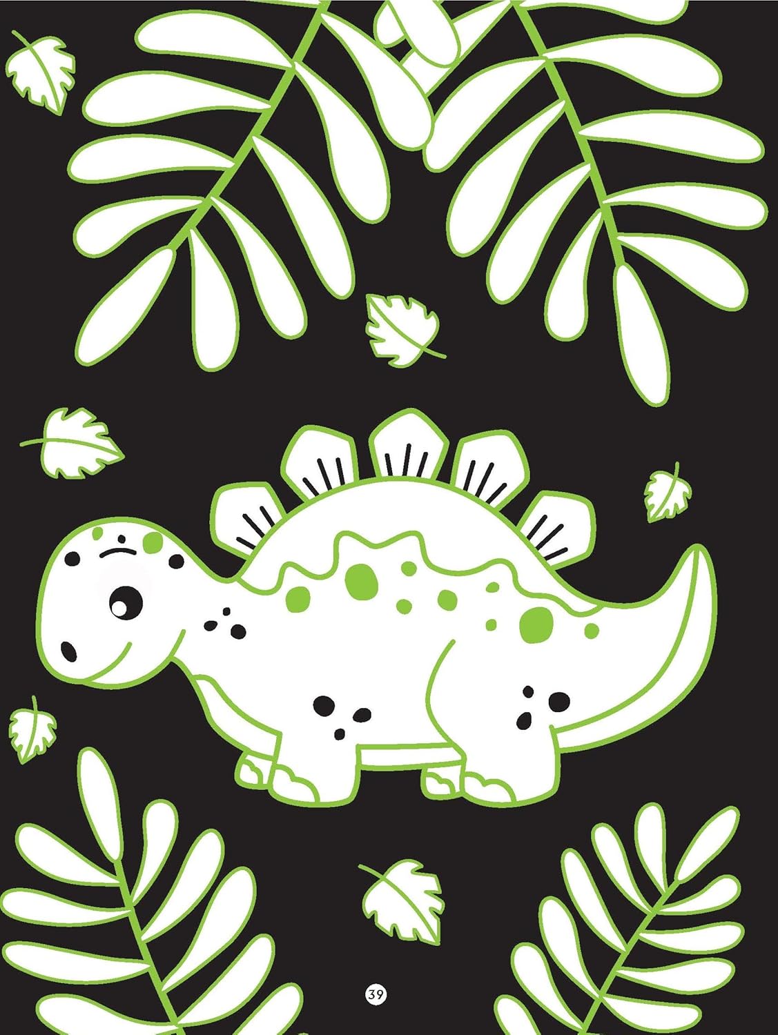 Dreamland 04. Dinosaurs Neon Colouring World Book