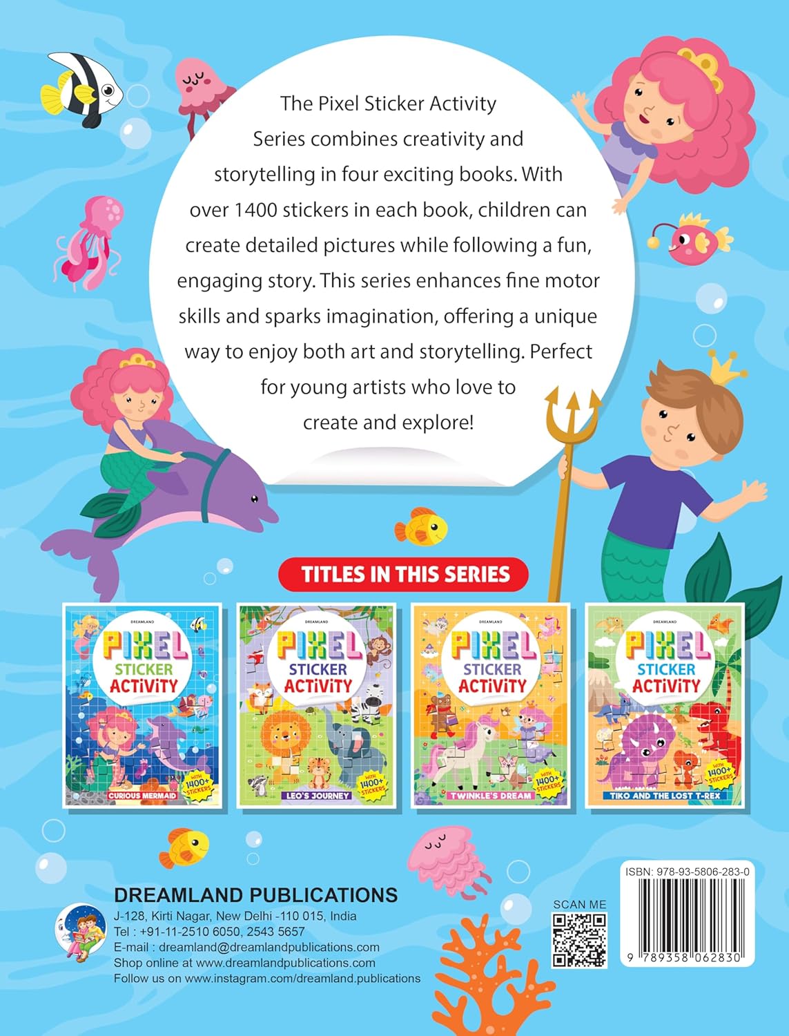 Dreamland 04. Pixel Sticker - Curious Mermaid