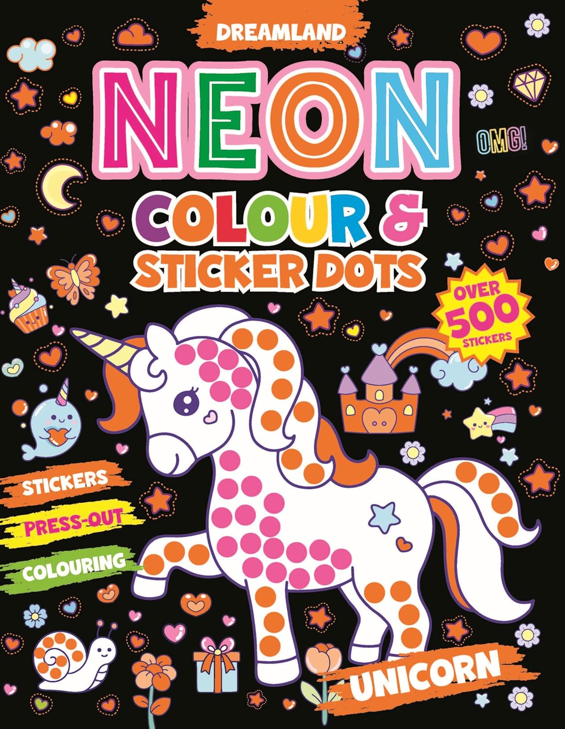 Dreamland 01. Neon Colour & Stk. Dots - Unicorn