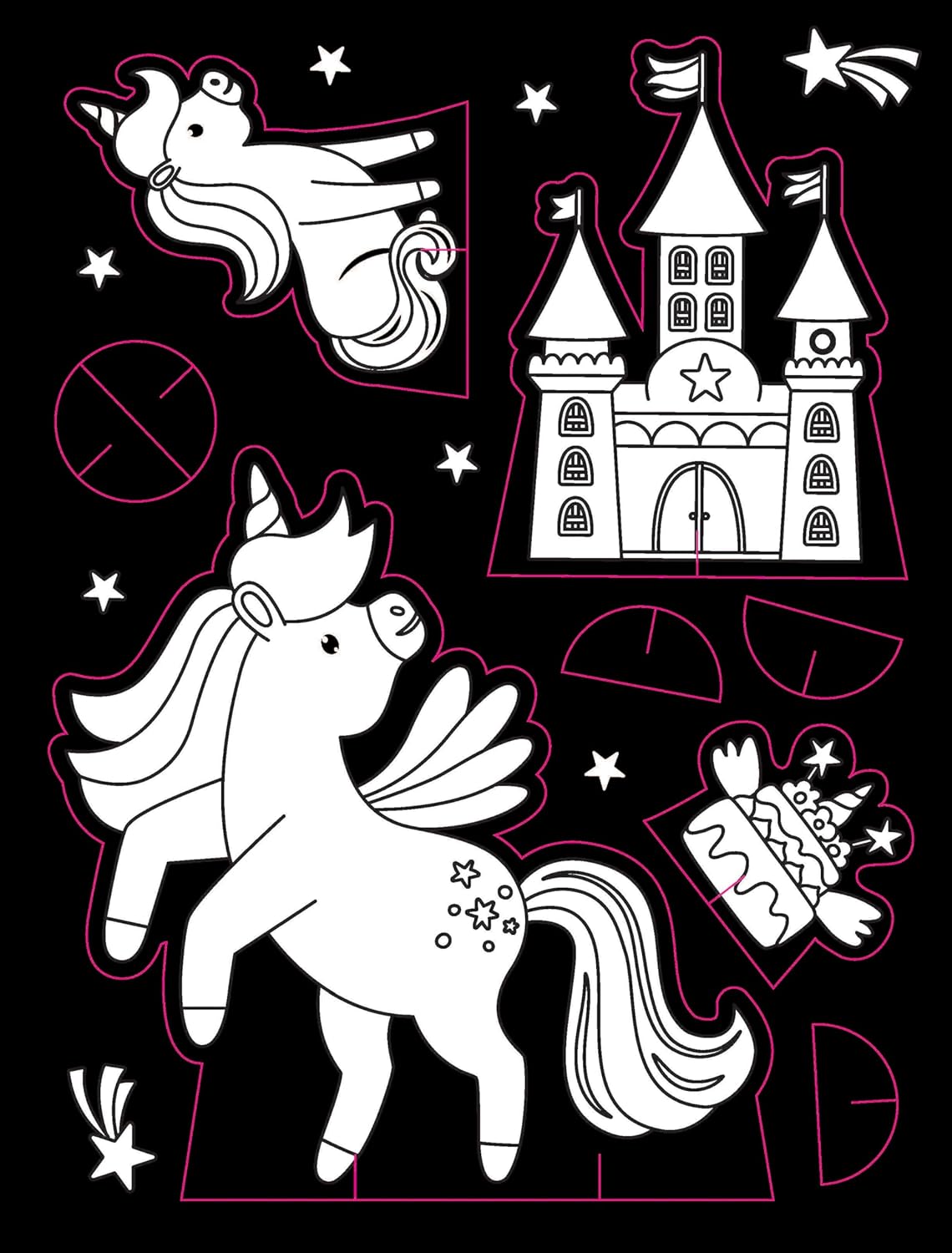 Dreamland 01. Neon Colour & Stk. Dots - Unicorn