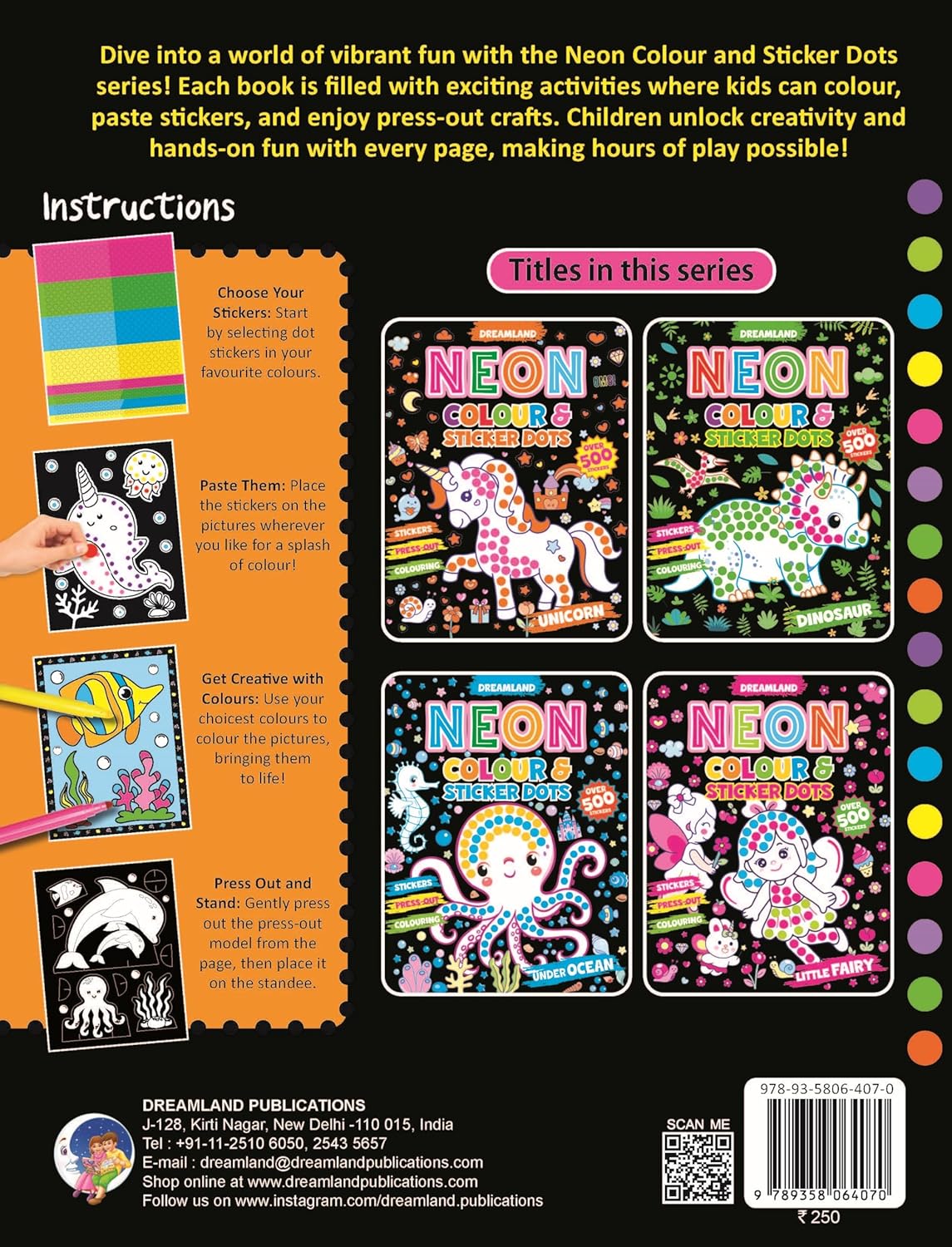 Dreamland 03. Neon Colour & Stk. Dots - Under Ocean