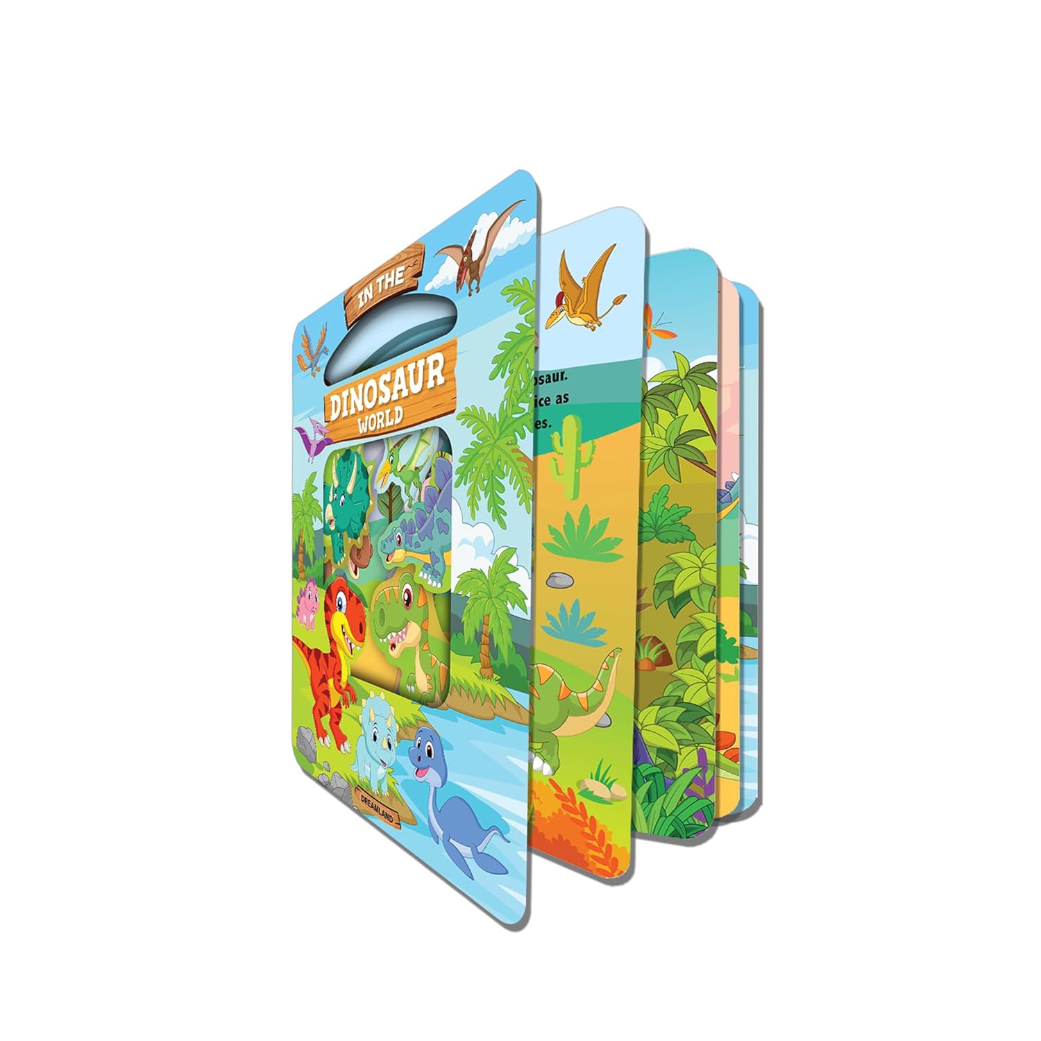 Dreamland 01. Window Cut-Board Book - Dinosaur