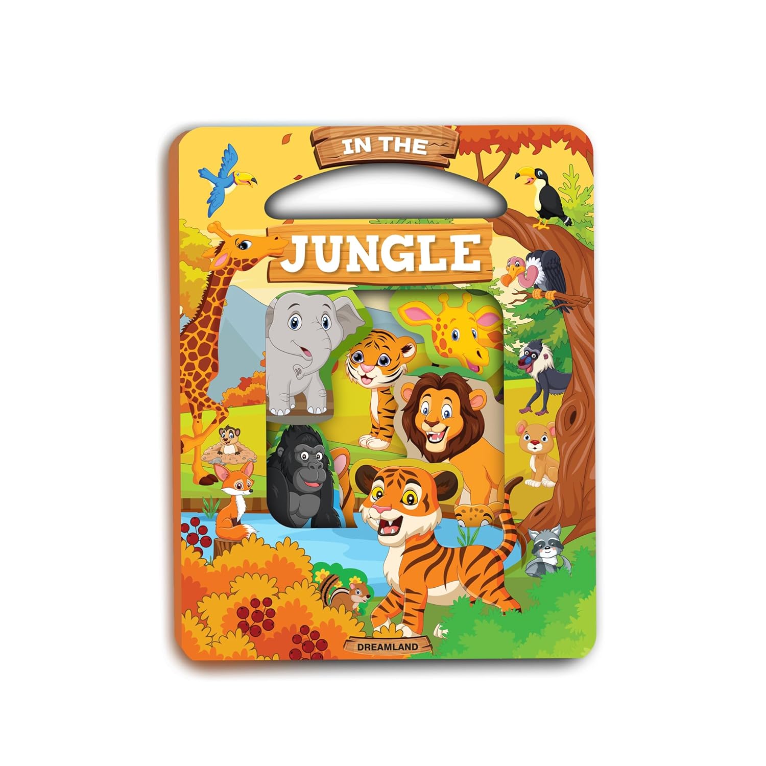 Dreamland 03. Window Cut-Board Book - In The Jungle