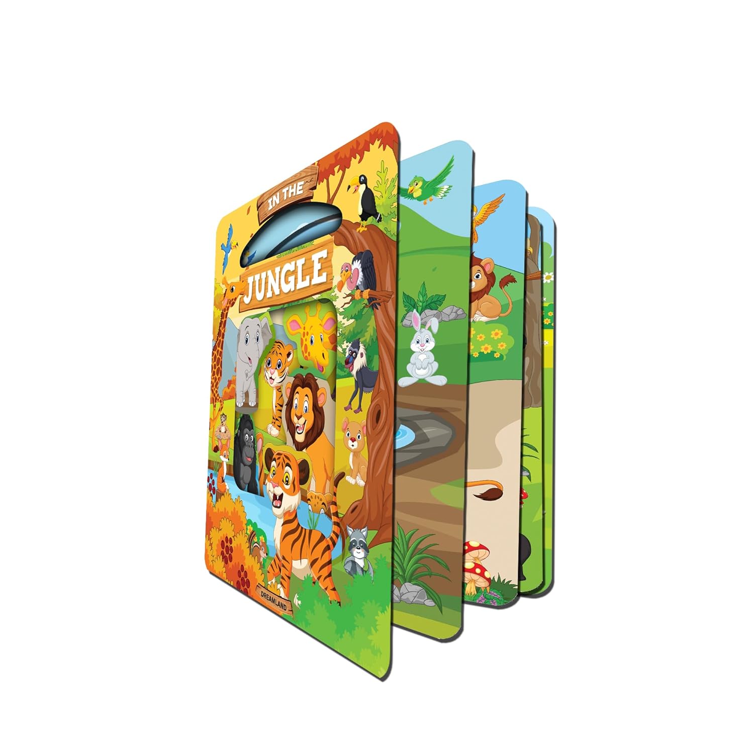 Dreamland 03. Window Cut-Board Book - In The Jungle