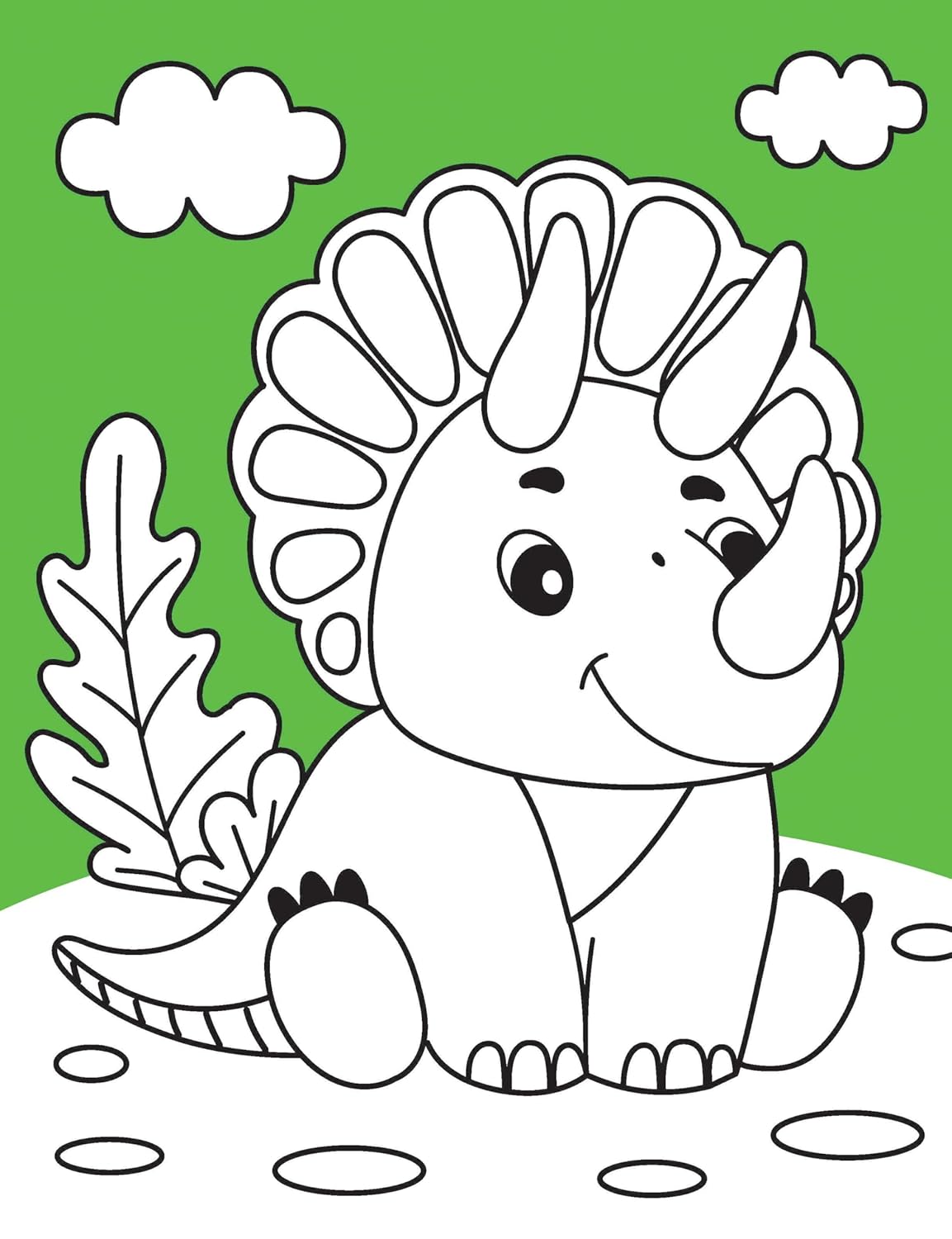 Dreamland 02. Neon Colour & Stk. Dots - Dinosaur