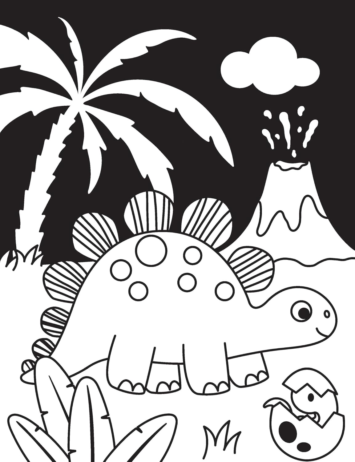 Dreamland 02. Neon Colour & Stk. Dots - Dinosaur