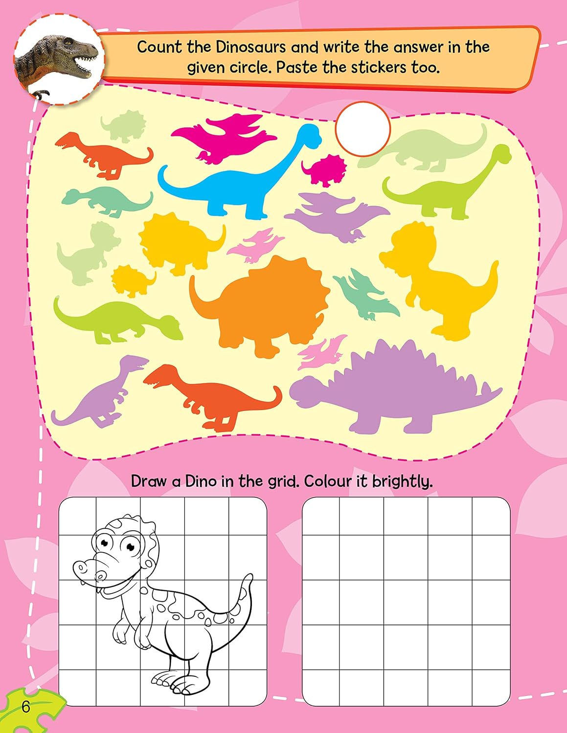 Dreamland 01. Sticker Activity Book - Dinosaurs