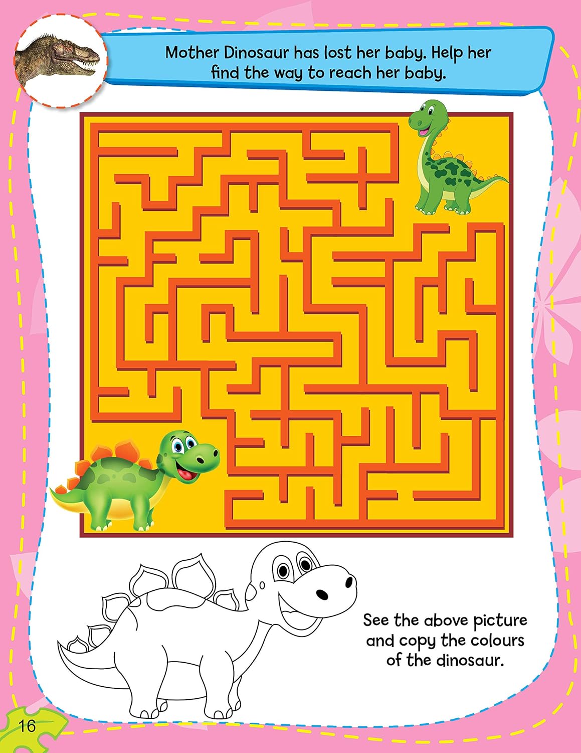 Dreamland 01. Sticker Activity Book - Dinosaurs