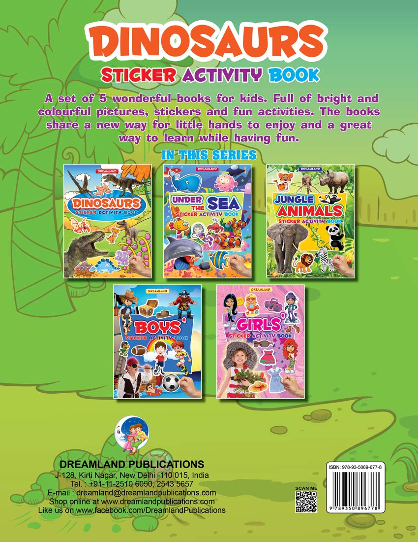 Dreamland 01. Sticker Activity Book - Dinosaurs