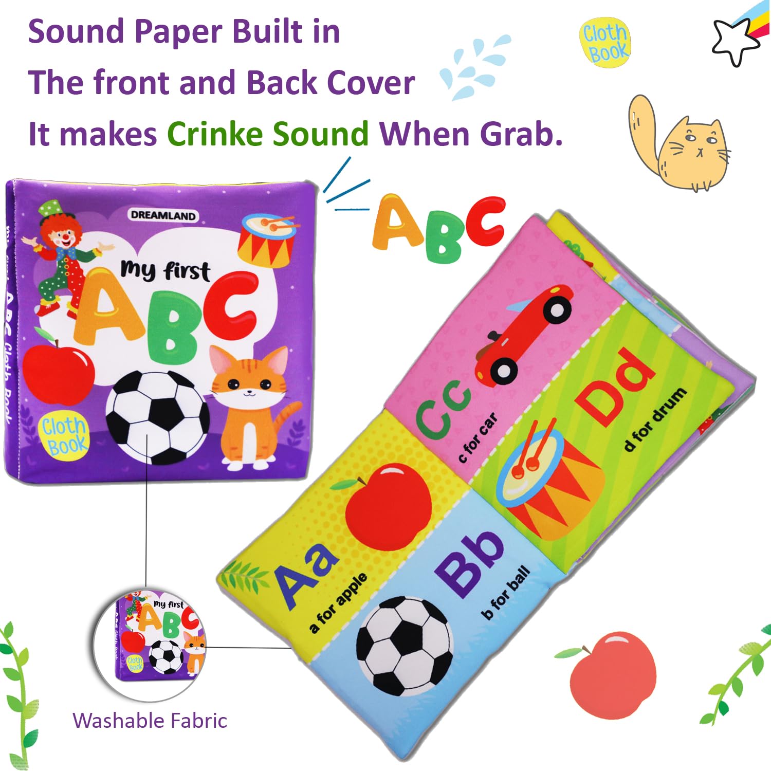 Dreamland 01. Cloth Book - My First Abc