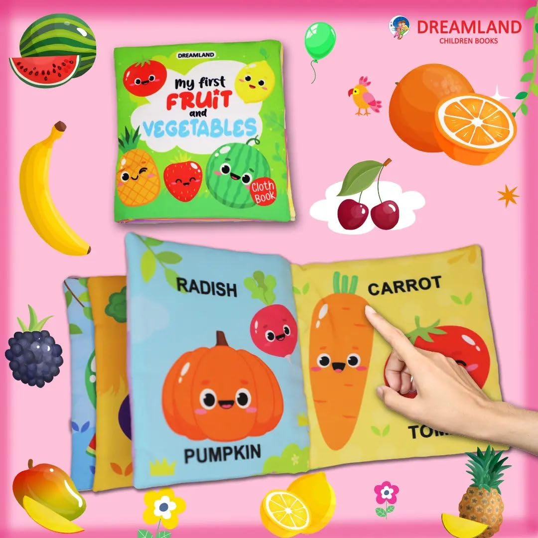 Dreamland 04. Cloth Book - My First Fruit & Vegetables