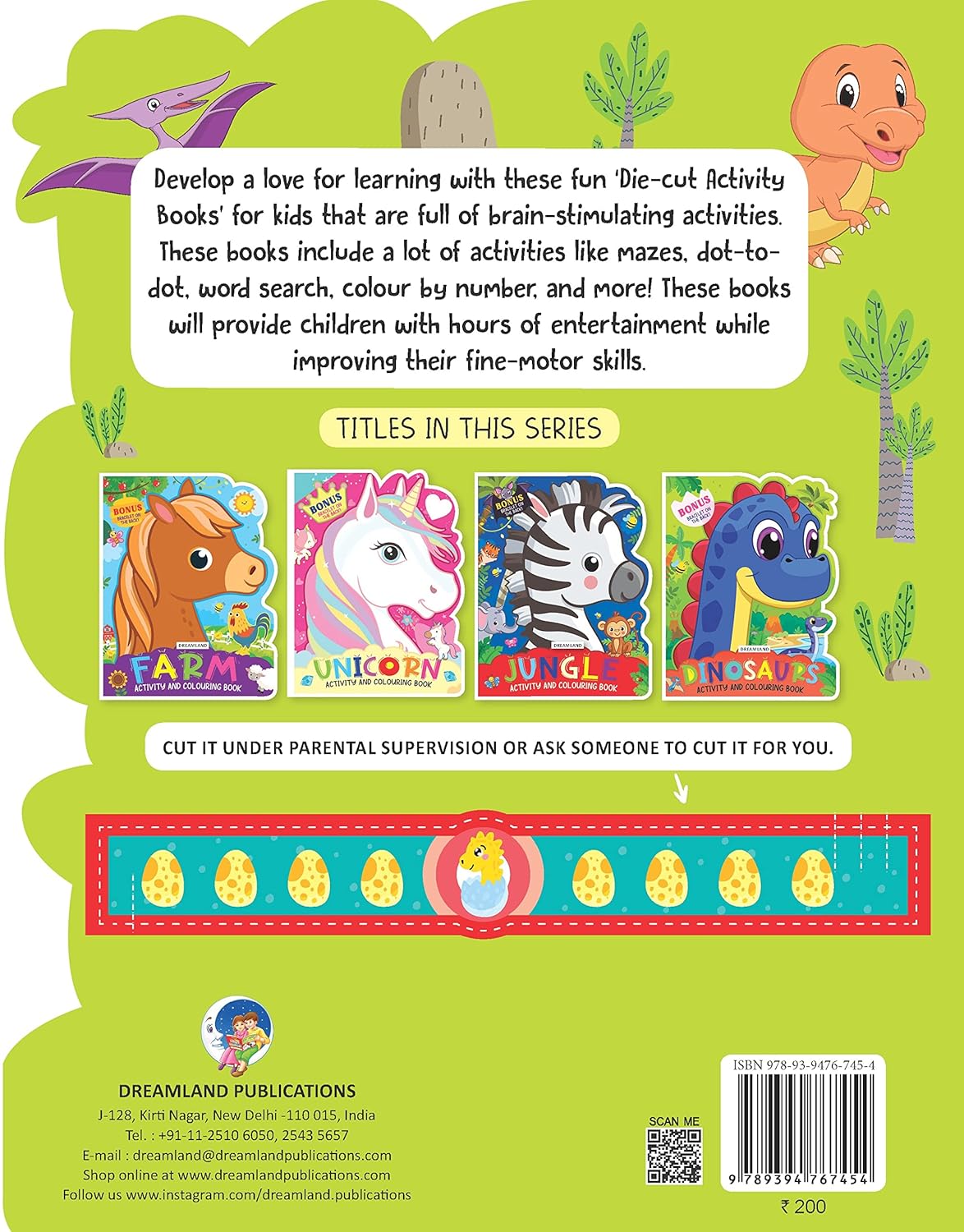 Dreamland 04. Dinosaurs Activity And Colouring Book