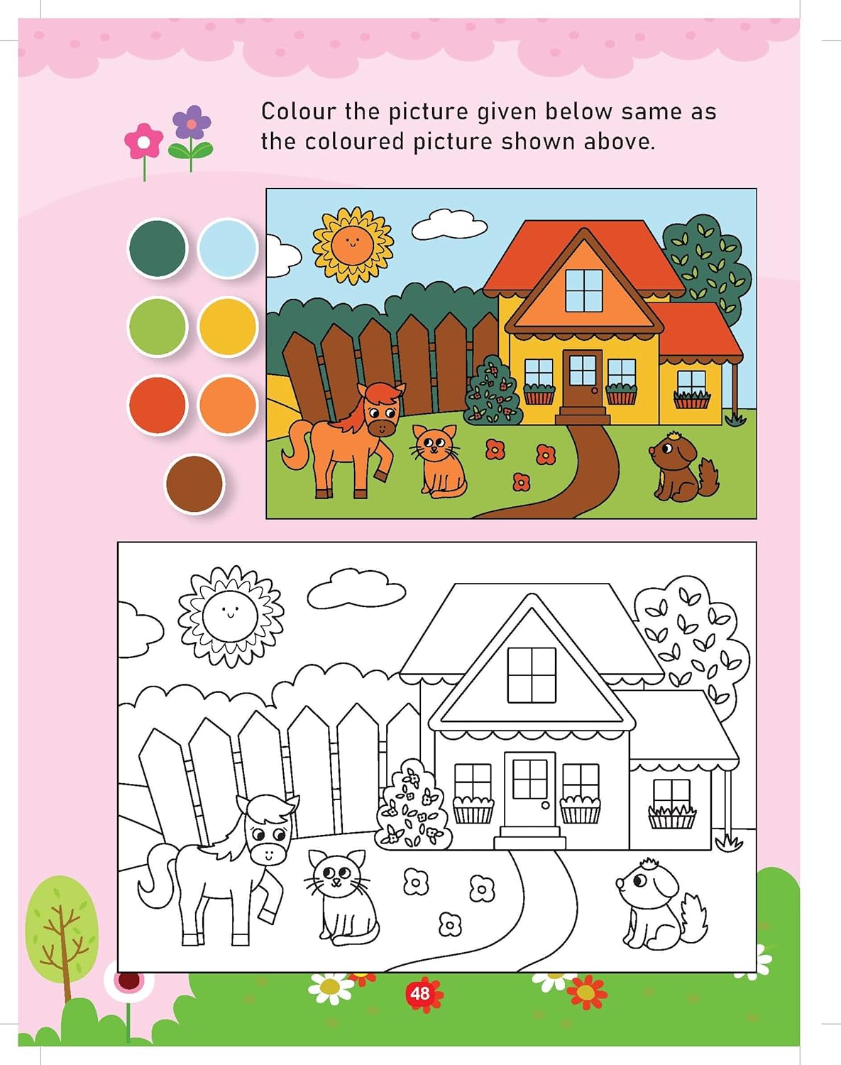 Dreamland 01. Farm Activity And Colouring Book