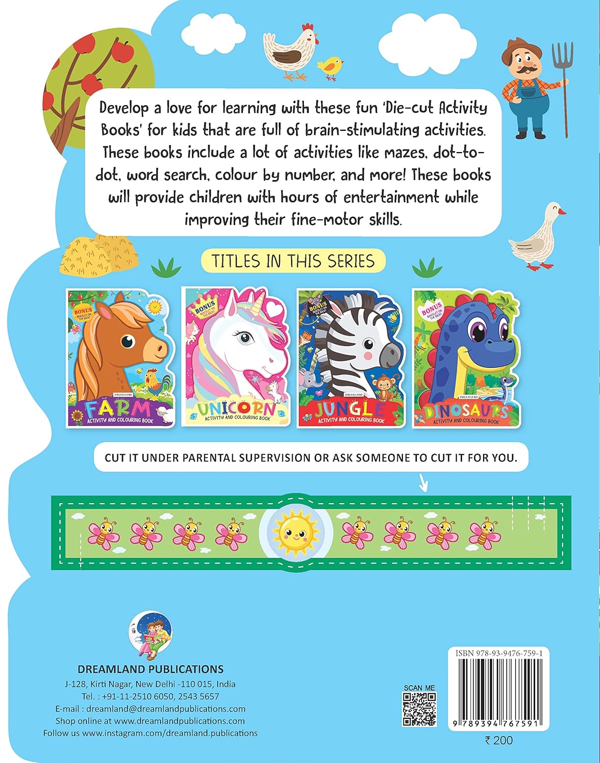 Dreamland 01. Farm Activity And Colouring Book