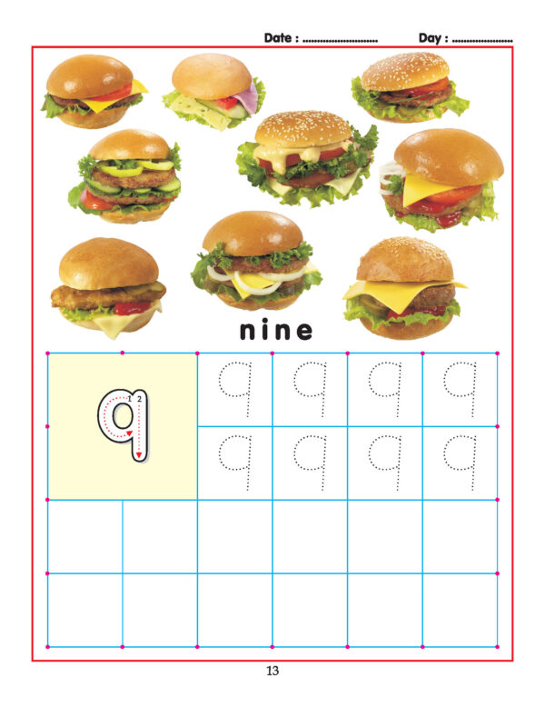 Dreamland 10. Pre School Writing Books - 1 To 10