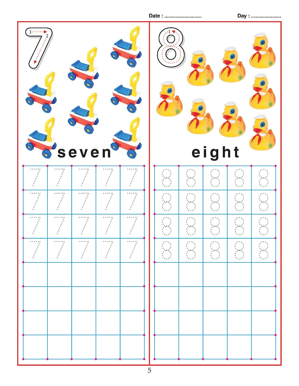 Dreamland 11. Pre School Writing Books - 1 To 20