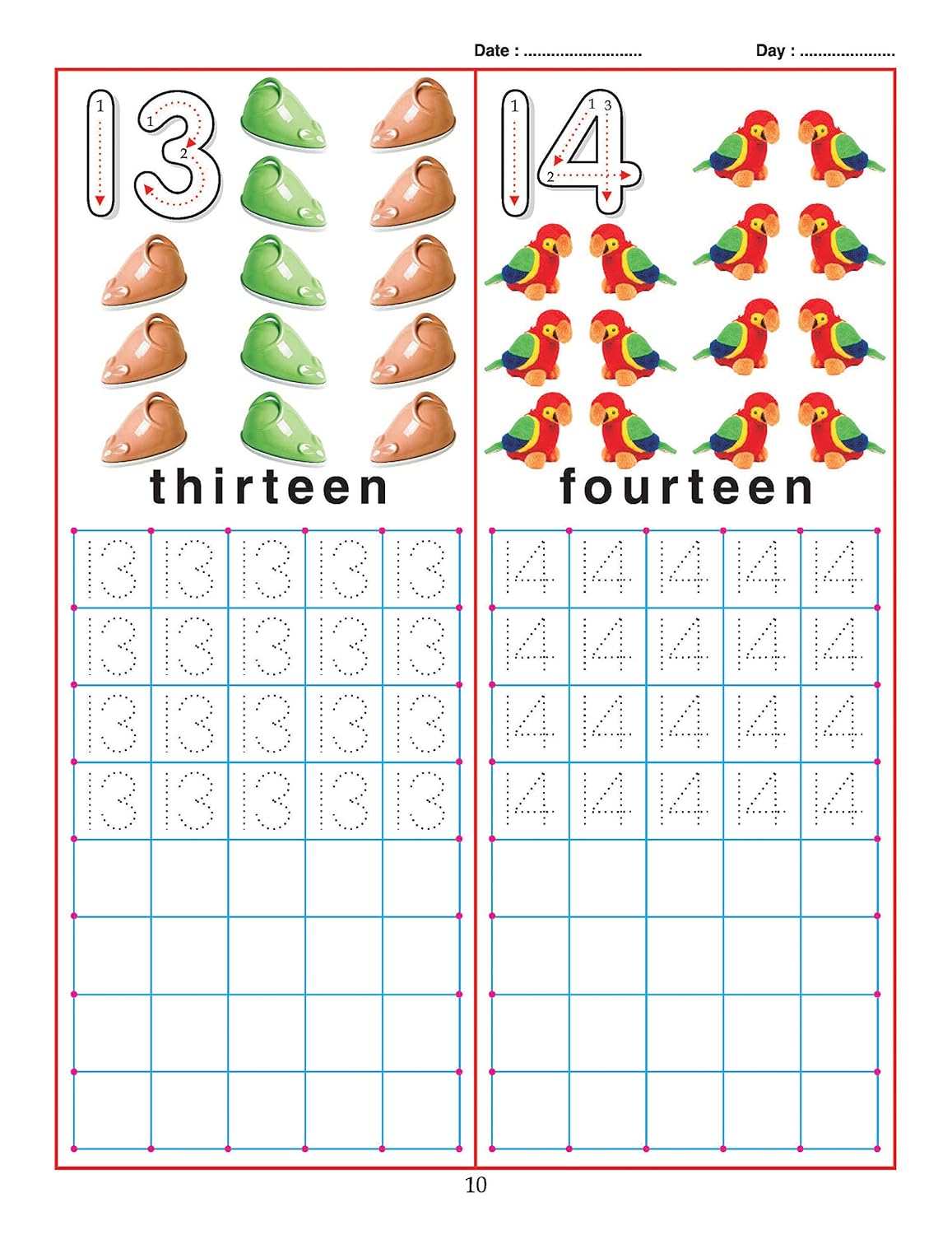 Dreamland 11. Pre School Writing Books - 1 To 20