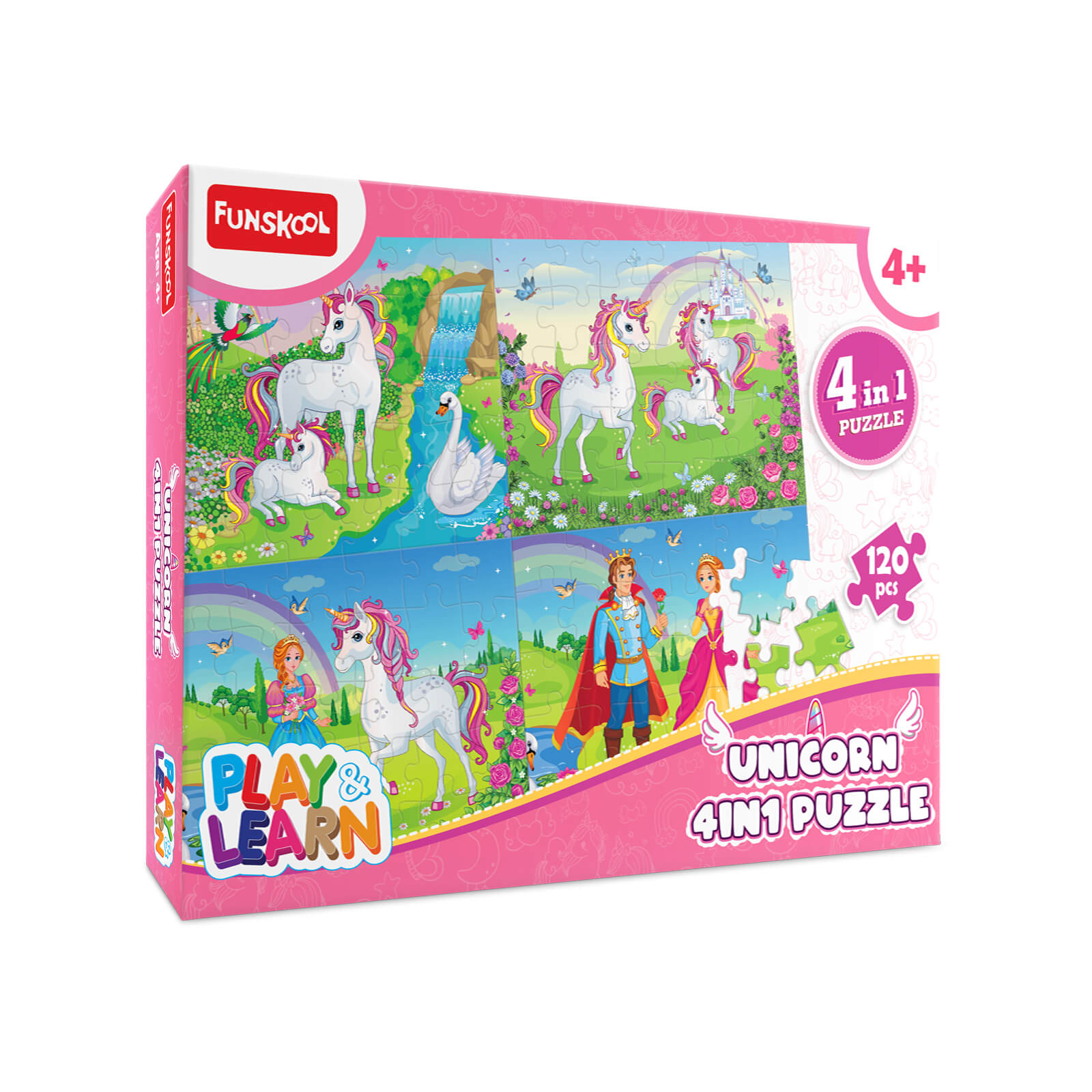 Funskool Unicorn 4 In 1 Puzzle