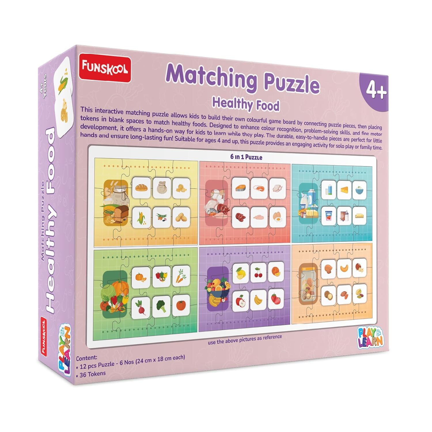 Funskool Matching Puzzle - Food