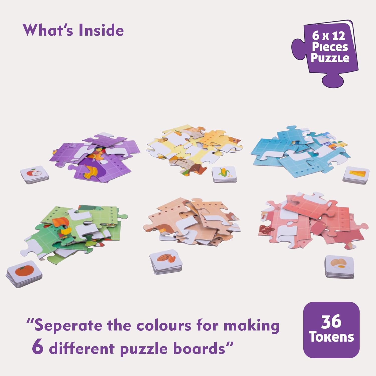 Funskool Matching Puzzle - Food