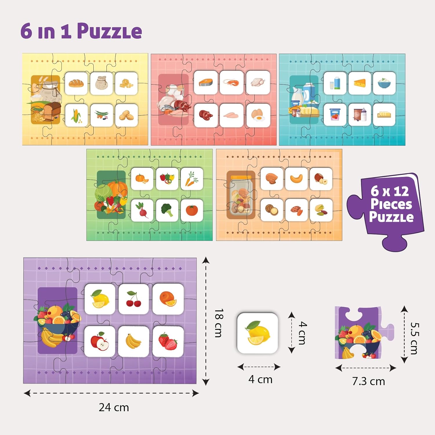 Funskool Matching Puzzle - Food