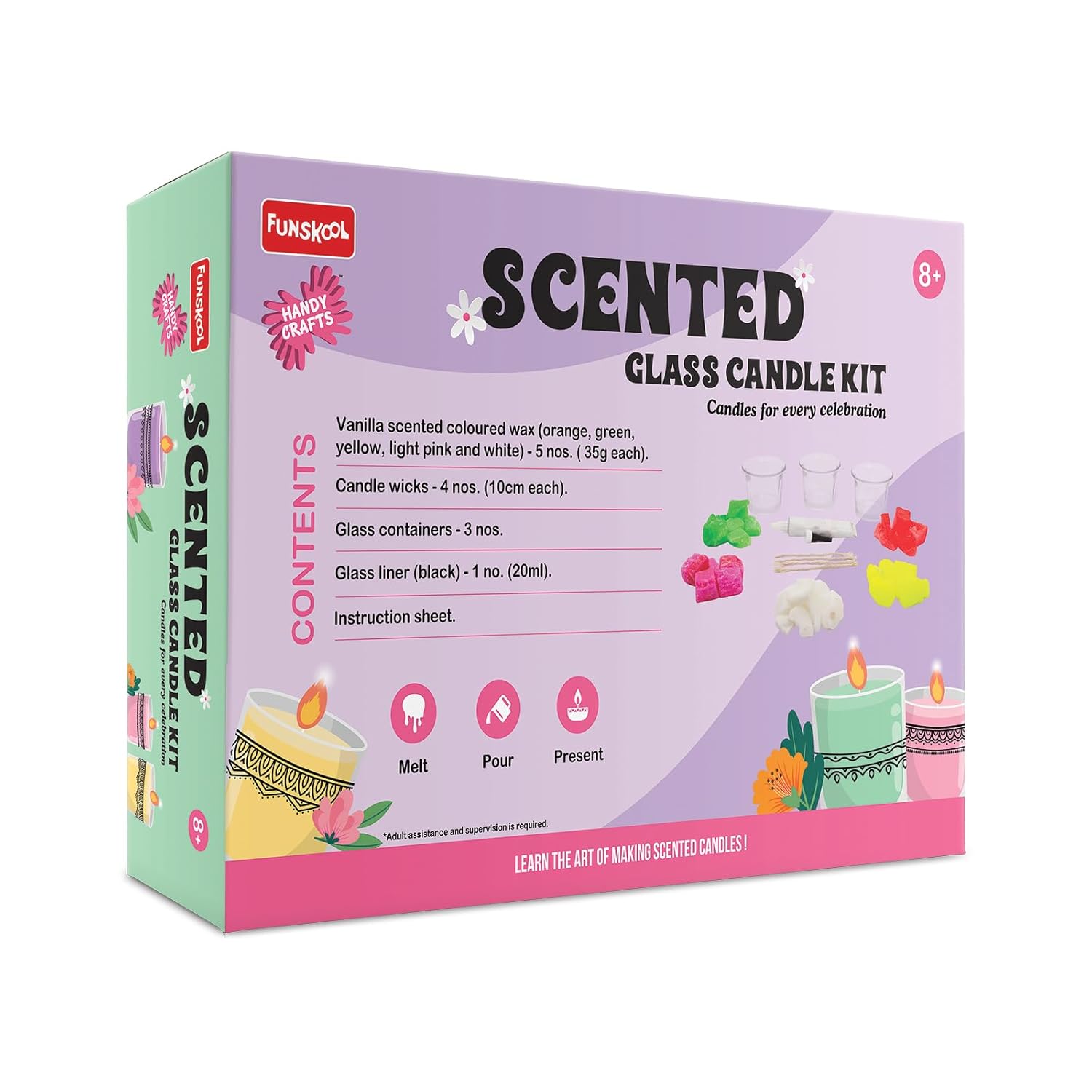 Funskool Scented Glass Candle Kit