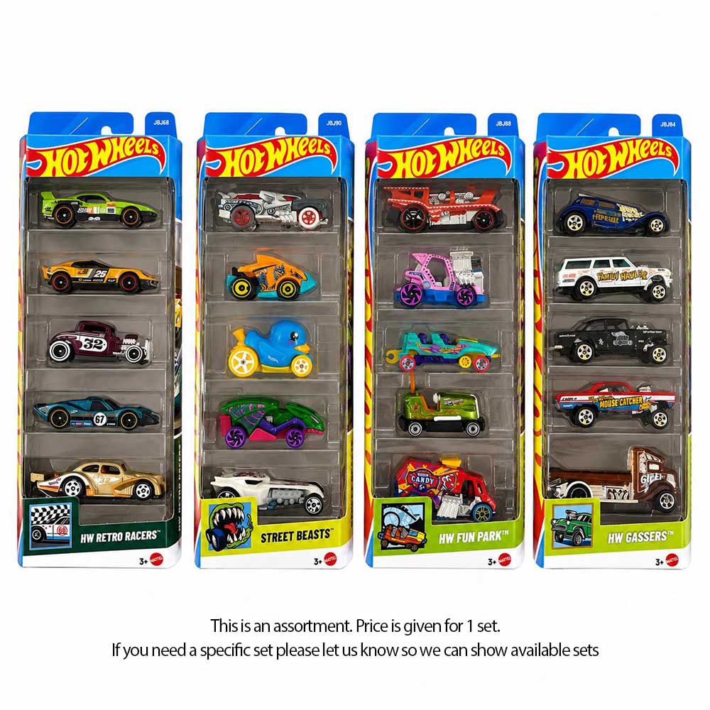 Hot Wheels 5-Car Pack Asst.
