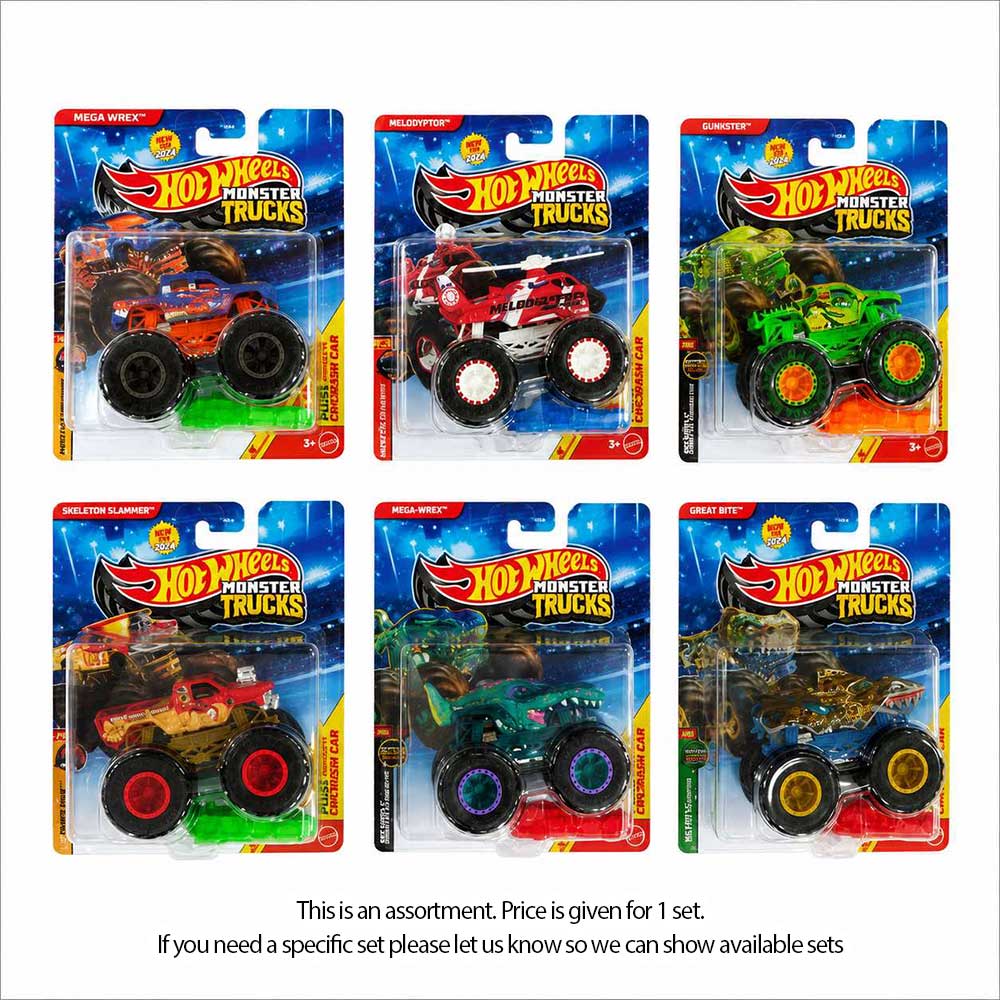 Hot Wheels Monster Trucks 1:64 Scale Die-Cast Asst.