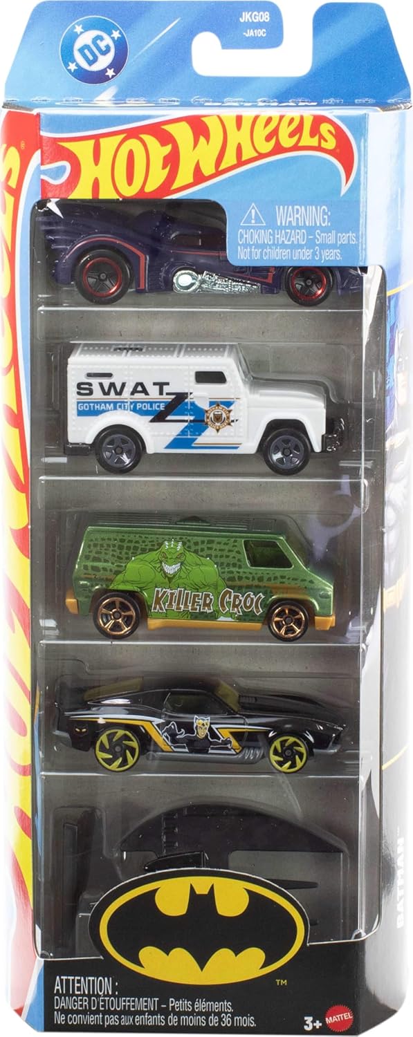 Hot Wheels 5 Car Pack Batman Asst.