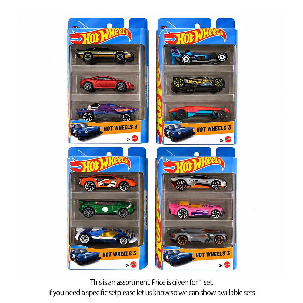 Hot Wheels 3-Car Pack Asst.