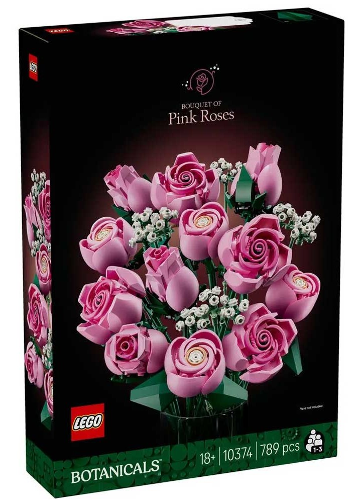Lego Botanical Bouquet of Pink Roses