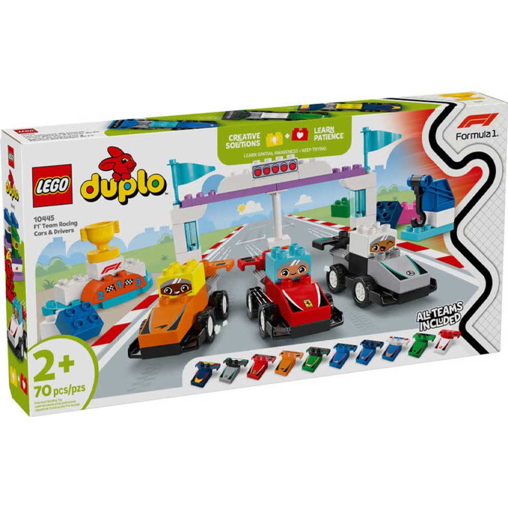 Lego Duplo F1 Team Race Cars & Drivers