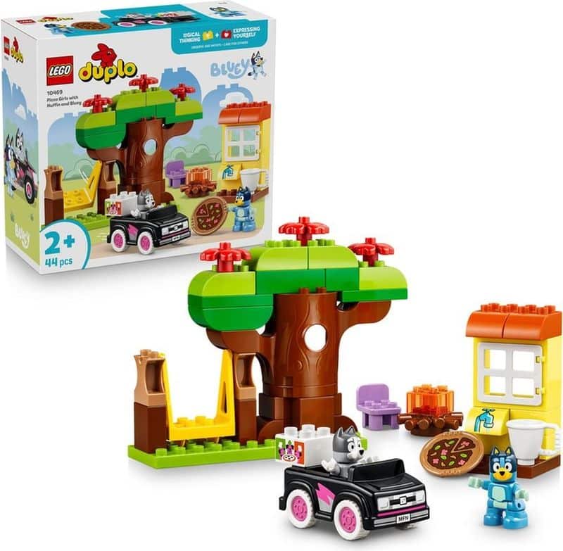 Lego Bluey Pizza Girls with Muffin and