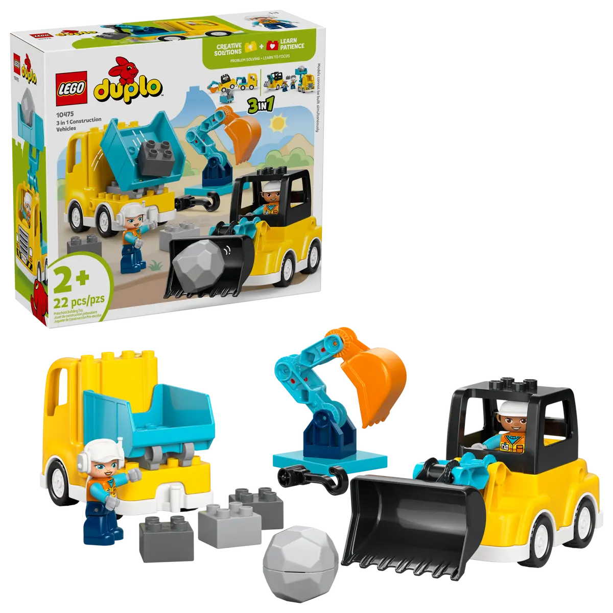 Lego Duplo 3 in 1 Construction Vehicles
