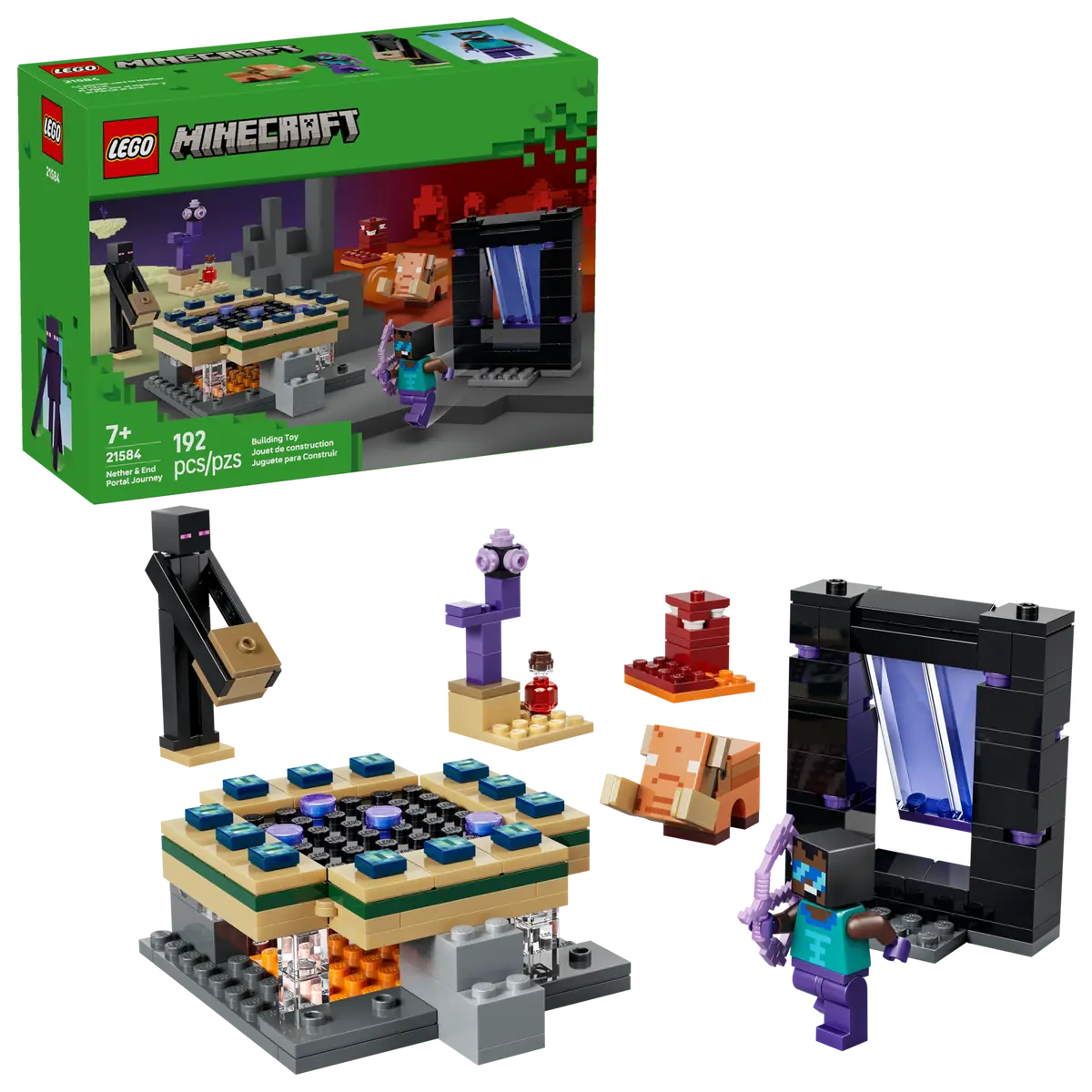 Lego Minecraft Nether & End Portal Journey
