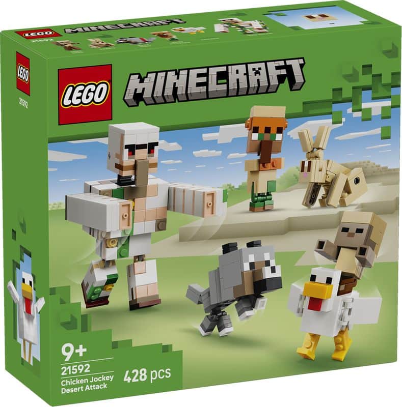 Lego Minecraft Chicken Jockey Desert Attack