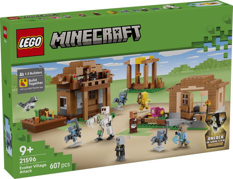 Lego Minecraft Evoker Village Attack