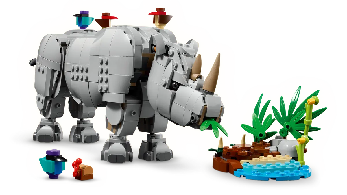 Lego Lego Creator Wild Animals: Majestic Rhino With Birds