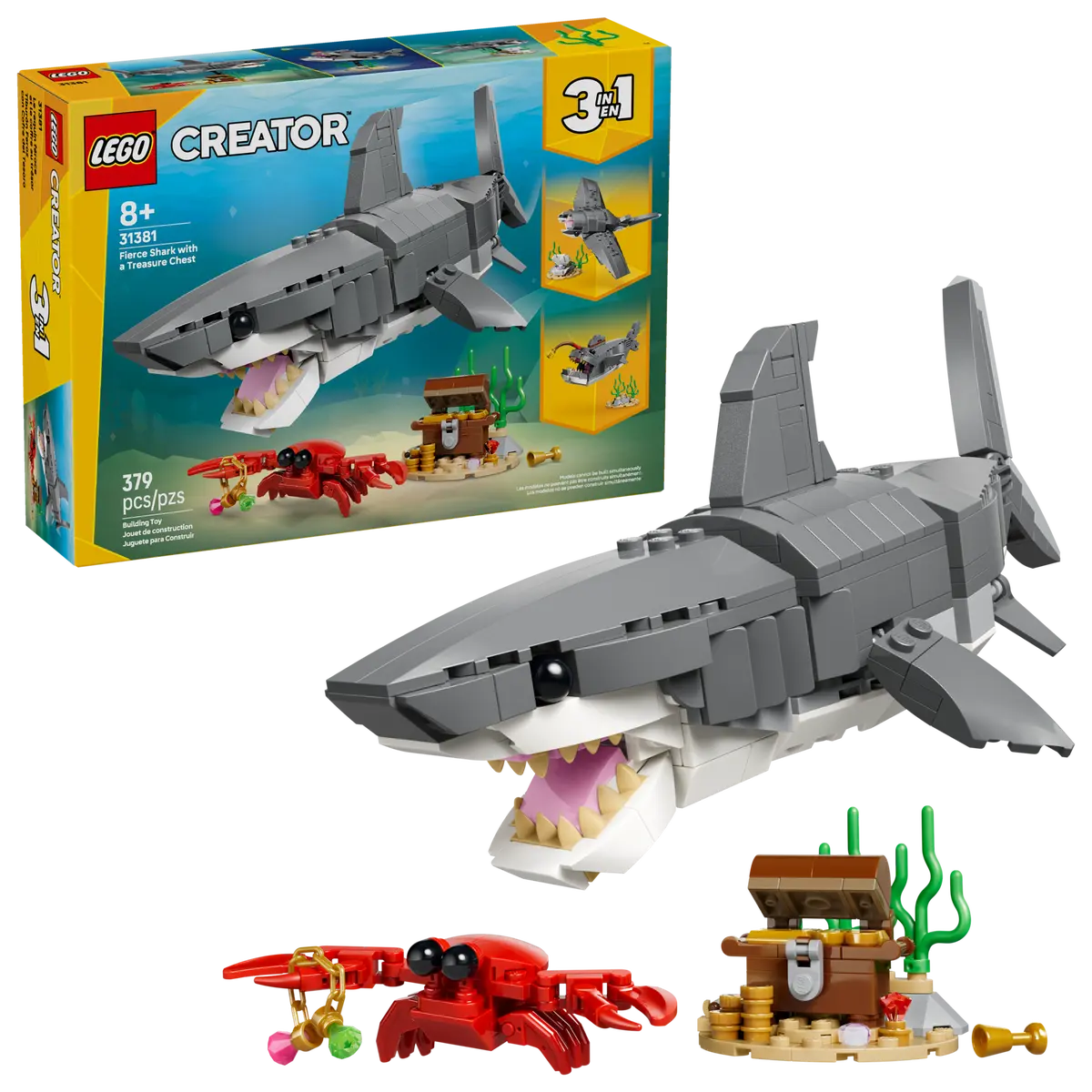 Lego Creator Fierce Shark with a Treasure Chest