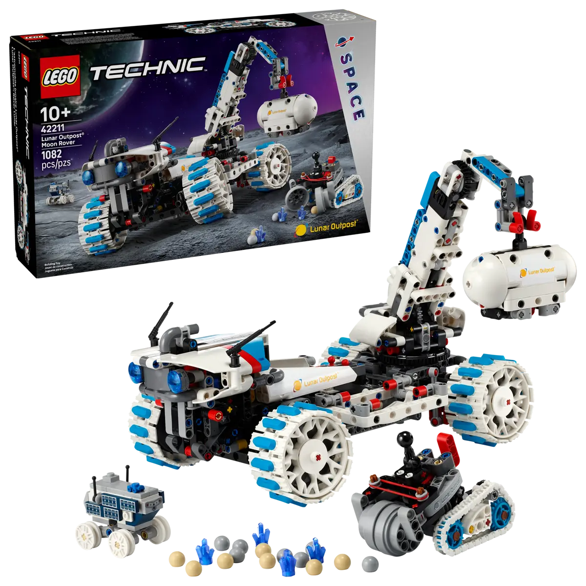 Lego Technic Lunar Outpost Moon Rover Space Vehicle