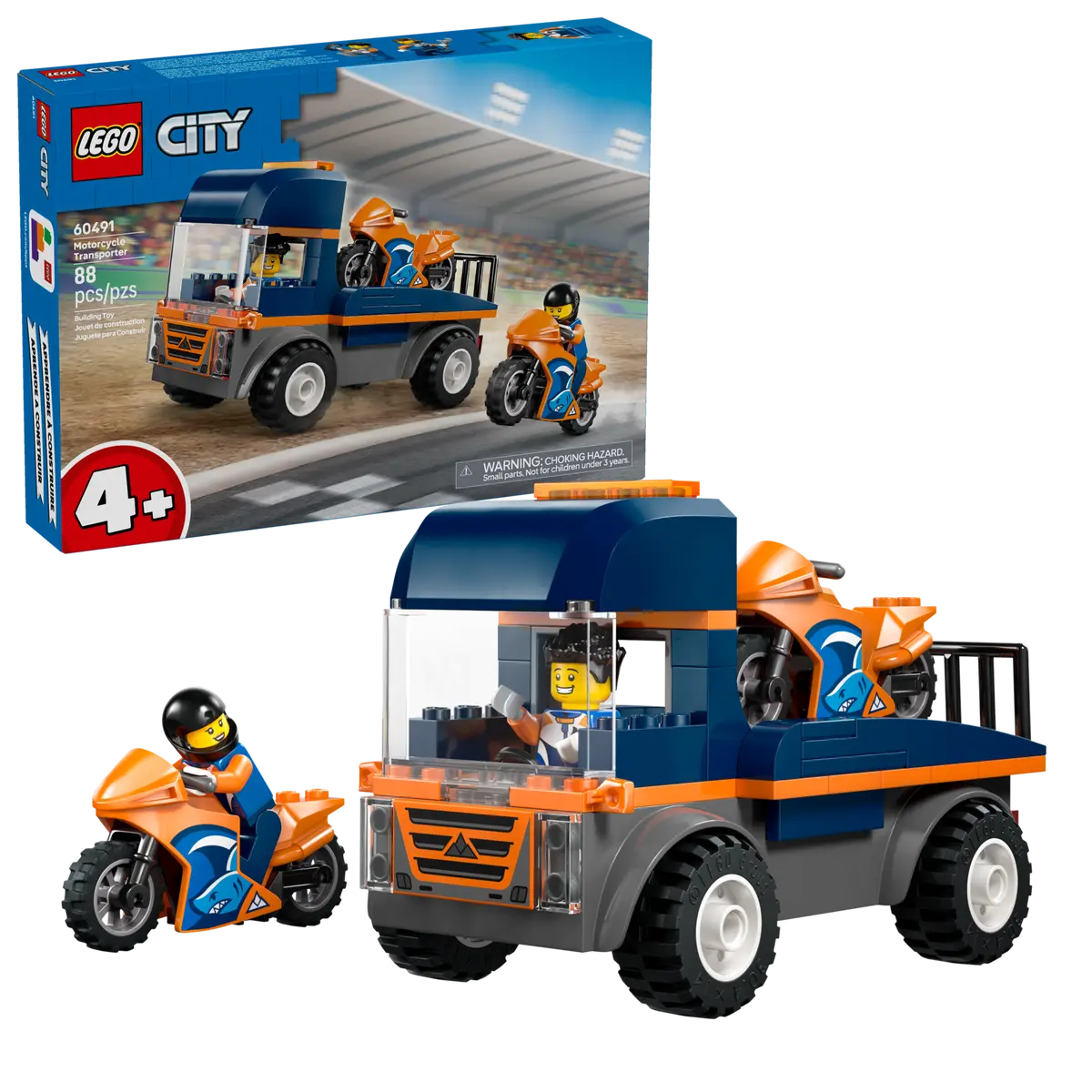 Lego City Motorcycle Transporter